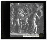 Église de Caillouet-Orgeville (Eure), haut-relief, "Portement de Croix".