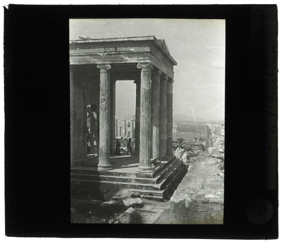 Portique nord de l'Érechtéion à l'Acropole d'Athènes (Grèce).