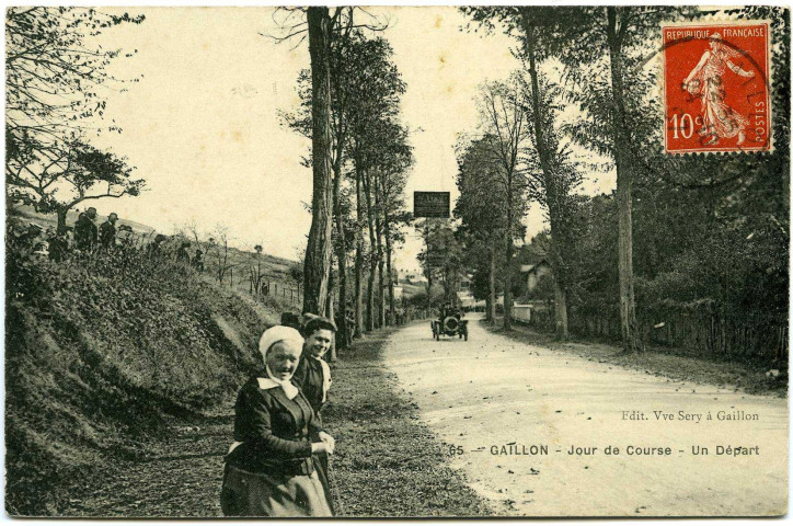 Gaillon. Jour de Course - Un Départ.
