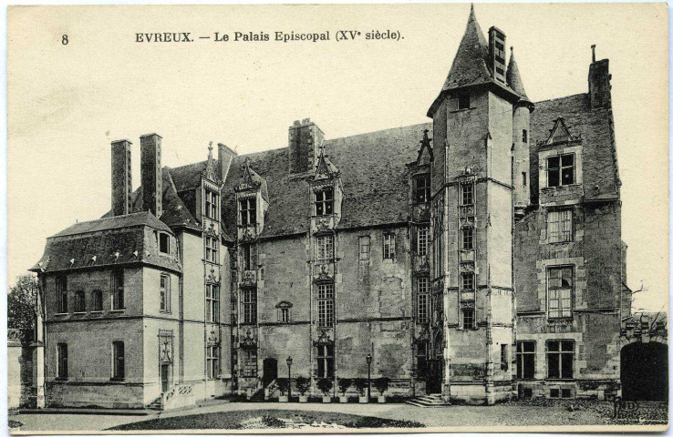 Evreux-Ville. Le Palais Épiscopal (XVe siècle).