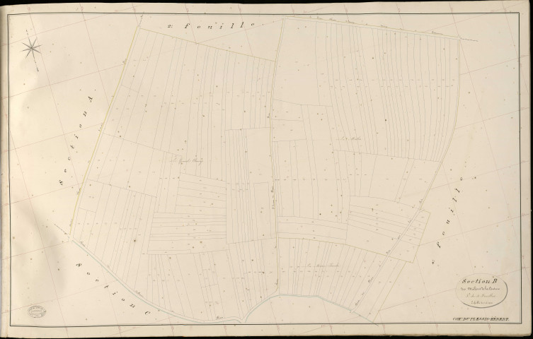 Plessis-Hébert (Le). Section B _ des Mâlis et de la Couture _ 3e de 4 Feuilles