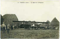 Ecouis. Le départ de l'aéroplane.