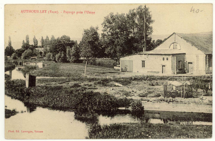Authouillet. Paysage près l'usine.