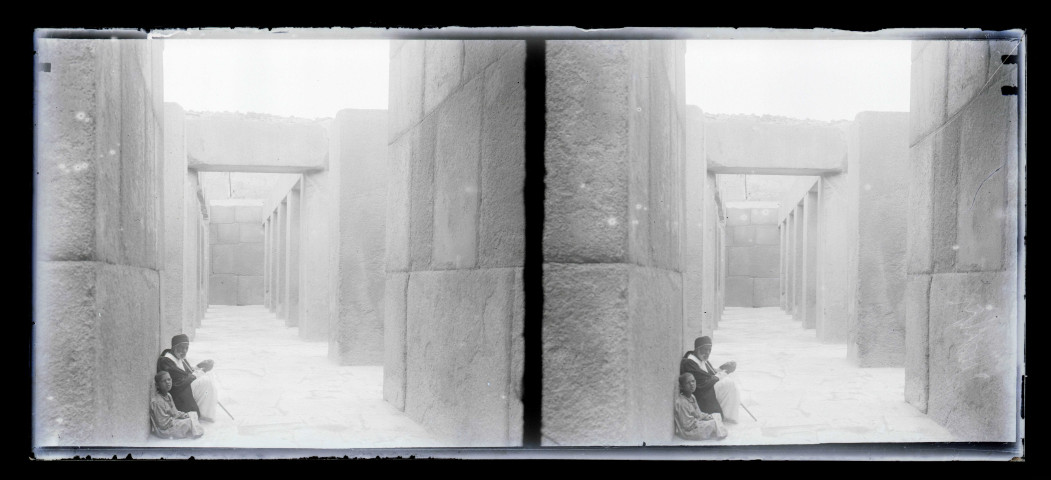 Vestiges de temple égyptien.
