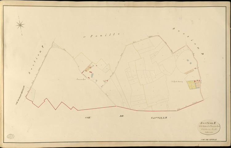 Cintray. Section E _ de la Motte et de Beaumarchais _ 2e et dernière Feuille