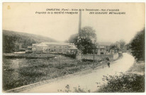 Charleval. Usine de la Tennebrune- Vue d'ensemble-Propriété de la Société Française des Couleurs Métalliques.
