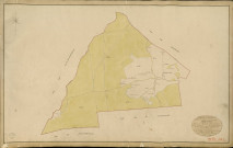 Bémécourt. Tableau d'assemblage _ du Plan Parcellaire de la Commune de Bémécourt _ Canton de Breteuil - Evreux - Eure. _ Terminé sur le Terrain en 1829 , sous l'administration de M. Le Vicomte Raymond Delaître , Préfet _ M. Lechardeurt, Maire _ sous la Direction de M.Boullenger, Directeur des Contributions directes _ M. Hautier, Géomètre en Chef. _ Par M. Folin, Géomètre de 1re classe.
