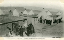 NEKHILA (MAROC ORIENTAL). - Camp de la Légion, le carré des officiers