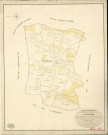 Saint-Christophe-sur-Condé. Tableau d'assemblage _ du Plan Parcellaire de la Commune de St Christophe _ Canton de St Georges-du-Vièvre - Pontaudemer - Eure. _ Terminé sur le Terrain le 4 Aout 1838 , sous l'administration de M. de Monicault, Préfet _ M. Homo, Maire _ sous la Direction de M.Garnier, Directeur des Contributions directes _ M. Le Fébure, Géomètre en Chef. _ Par M. Legrain, Géomètre de 1re classe.