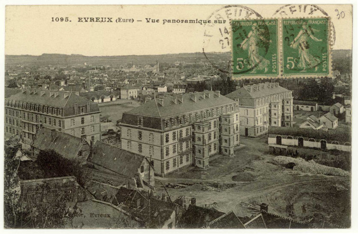 Evreux-Ville. Vue Panoramique sur le Quartier Tilly.