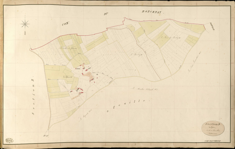 Authenay. Section D _ du Gobert _ 1re de 2 Feuilles