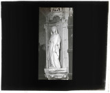 Sainte femme dite Jeanne de Saint-Martin , statue provenant de l'hôpital Saint-Jean-Baptiste d'Écouis, avant 1311 ou 1311-1313, aujourd'hui à l'église Notre-Dame d'Écouis (Eure).