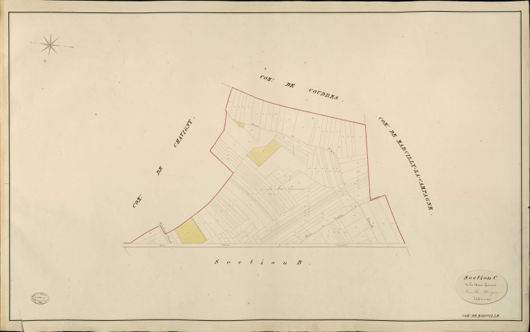 Moisville. Section C _ de la Mare Epineuse _ Feuille Unique