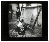 Fabrication de tapis à Kairouan (Tunisie).