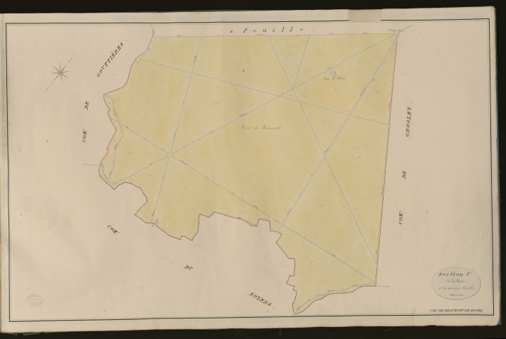 Beaumont-le-Roger. Section C _ de la Forêt _ 6e et dernière Feuille