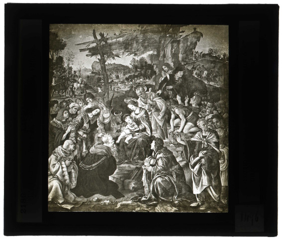 Musée des Offices de Florence (Italie), tableau de F. Lippi « l'adoration des Mages ».