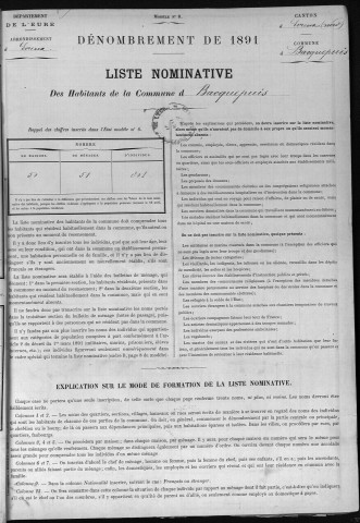 BACQUEPUIS 1891