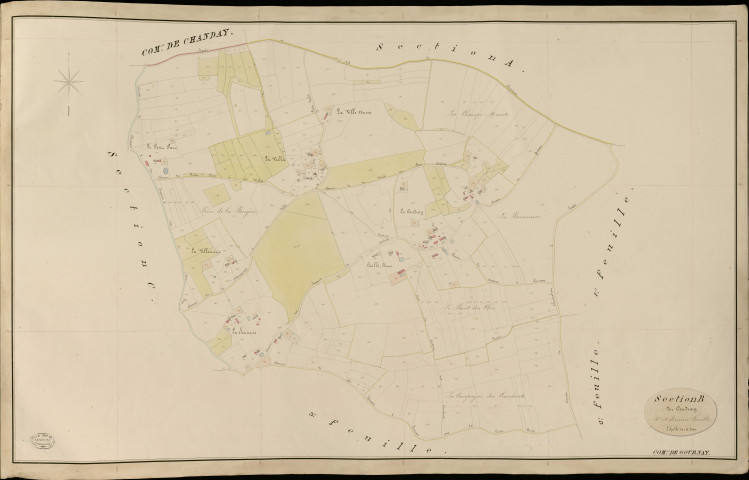 Gournay-le-Guérin. Section B _ du Coudray _ 4e et dernière Feuille