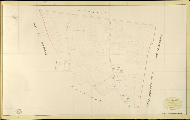 Crosville-la-Vieille. Section D _ de Coquerel _ 2e et dernière Feuille