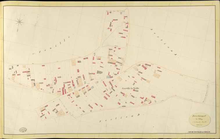 Crosville-la-Vieille. Section C _ du Village _ 2e et dernière Feuille