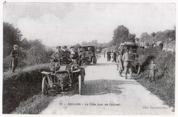 Gaillon. La Côte jour de Course.