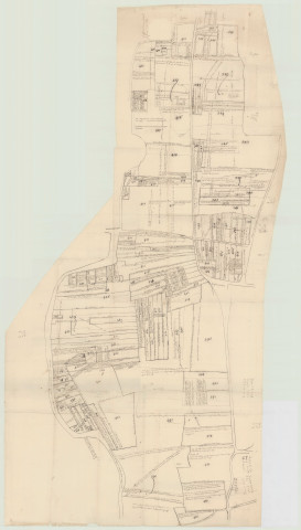 Neaufles-Auvergny - 1- "1741 Carte n°5 Les Molants, tènement au Bas-la-Vallée, l'ainesse Beaumont, la prévoté fieffé et nuements". * 2- "Carte de la preirie Le Trousselin et de l'ainesse du Tertre n° 6. 1741". *