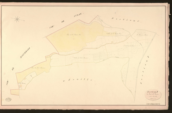 Harquency. Section B _ du Bois de Saint Denis _ 1re de 2 Feuilles