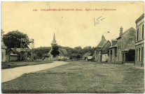 Collandres-Quincarnon. Quincarneau - Église et Rue.