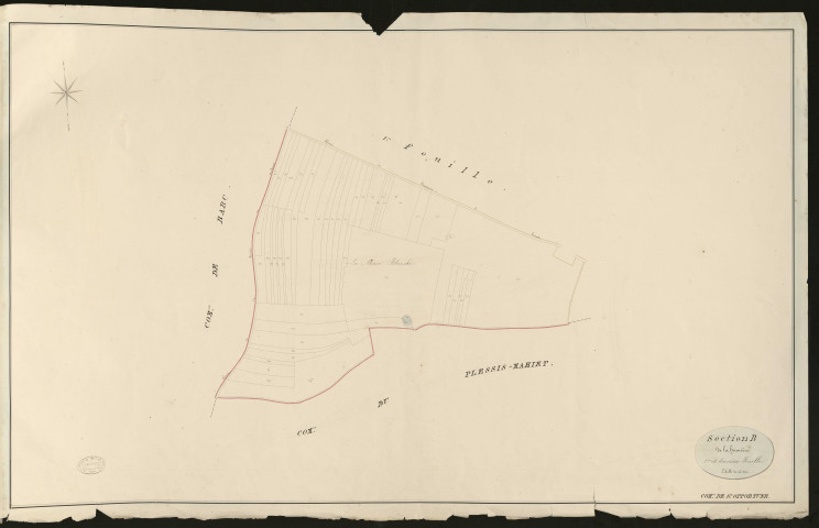 Sainte-Opportune-la Campagne. Section B _ de la Heunière _ 2e et dernière Feuille
