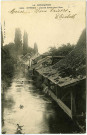 Evreux-Ville. Ancien lavoir sur l'Iton.