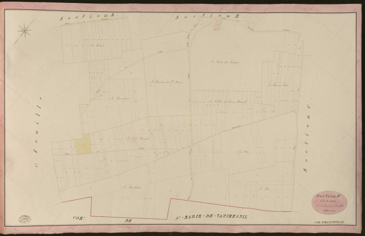 Hacqueville. Section D _ de la Canadase _ 2e et dernière Feuille