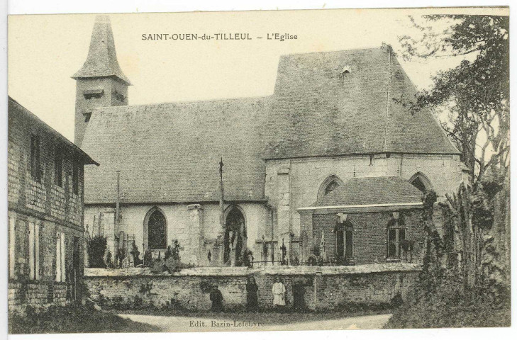 Saint-Ouen-du-Tilleul. L'Eglise.