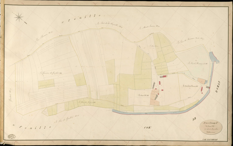 Authenay. Section C _ du mont Jolie _ 2e de 3 Feuilles