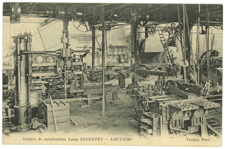 Louviers-Ville. Atelier de construction Louis Salentey - Louviers.