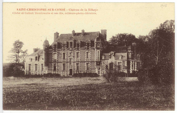 Saint-Christophe-sur-Condé. Château de la Tilhaye.