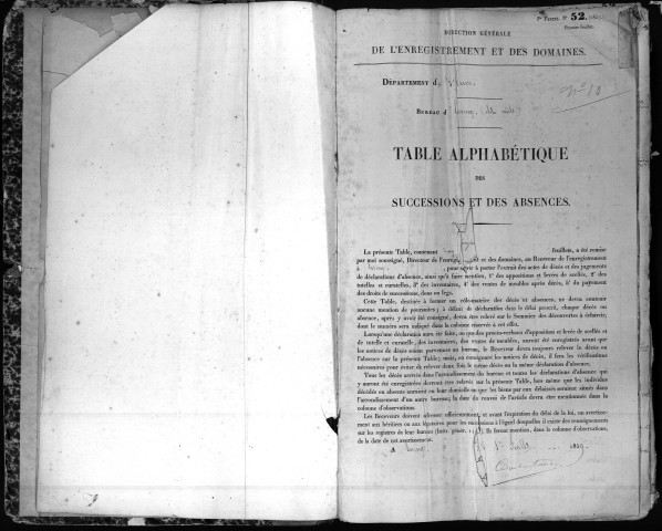 Tables 1861-1866