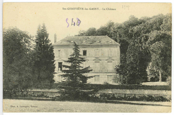 Sainte-Geneviève-lès-Gasny. Le Château.