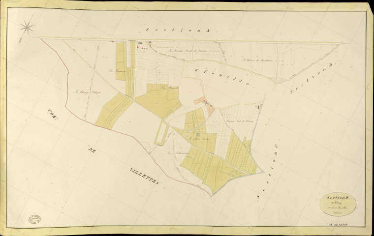 Venon. Section D _ du Village _ 1re de 2 Feuilles