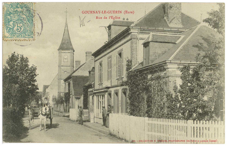 Gournay-le-Guérin. Rue de l'Eglise.