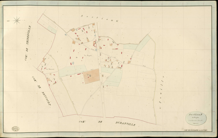 Fontaine-la-Louvet. Section F _ des Forgettes _ 2e et dernière Feuille