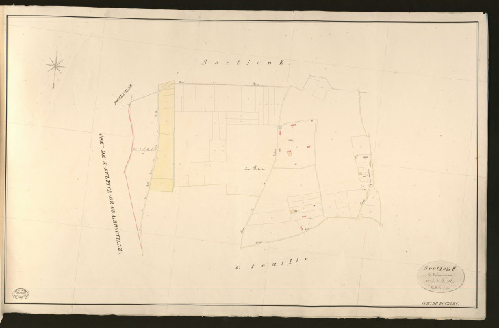 Foulbec. Section F _ de Cabeaumont _ 1re de 2 Feuilles