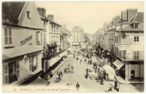 Evreux-Ville. La Place du Grand Carrefour.