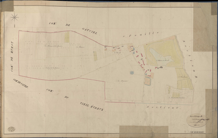 Miserey. Section D _ du Breuil _ 2e et dernière Feuille
