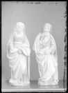 Statues en pierre de l'église des Hogues (Eure).
