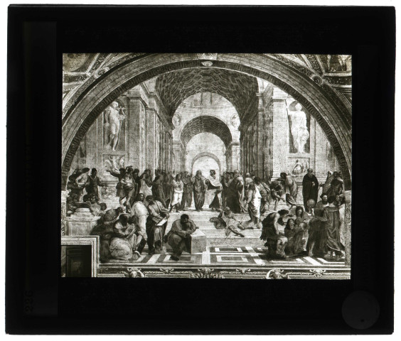 Tableau "L'École d'Athènes" de Raphaël au Vatican.