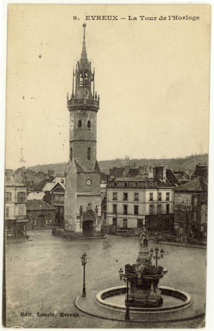 Evreux-Ville. La Tour de l'Horloge.