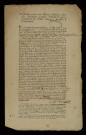 Procès-verbal ; cahier manuscrit signé ; cahier particulier concernant la banalité et brouillon de ce cahier ; notification.