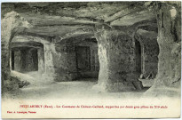 Andelys (Les). Les Casemates de Château Gaillard, supportées par douze pilliers du XII s.