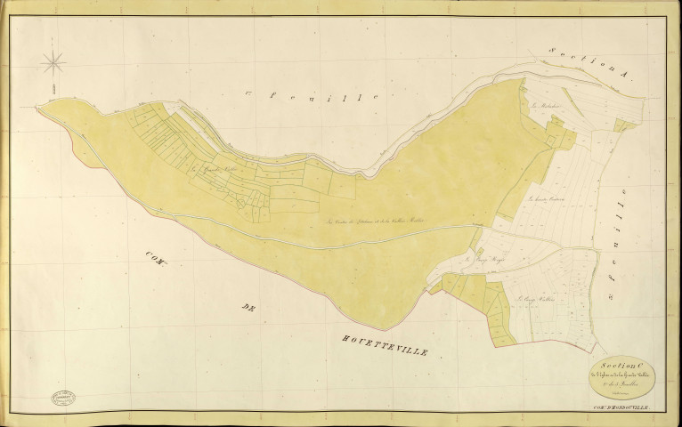 Hondouville. Section C _ de l'Eglise et de la Grande Vallée _ 2e de 3 Feuilles