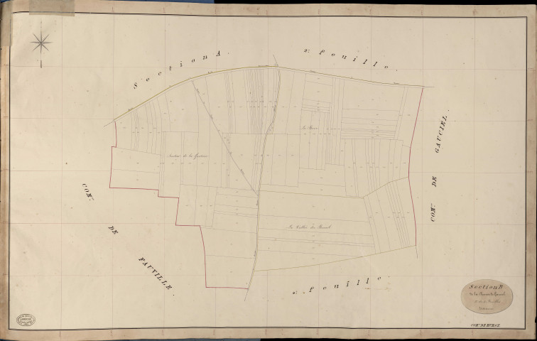 Huest. Section B _ de la Remise de Gauciel _ 3e de 4 Feuilles